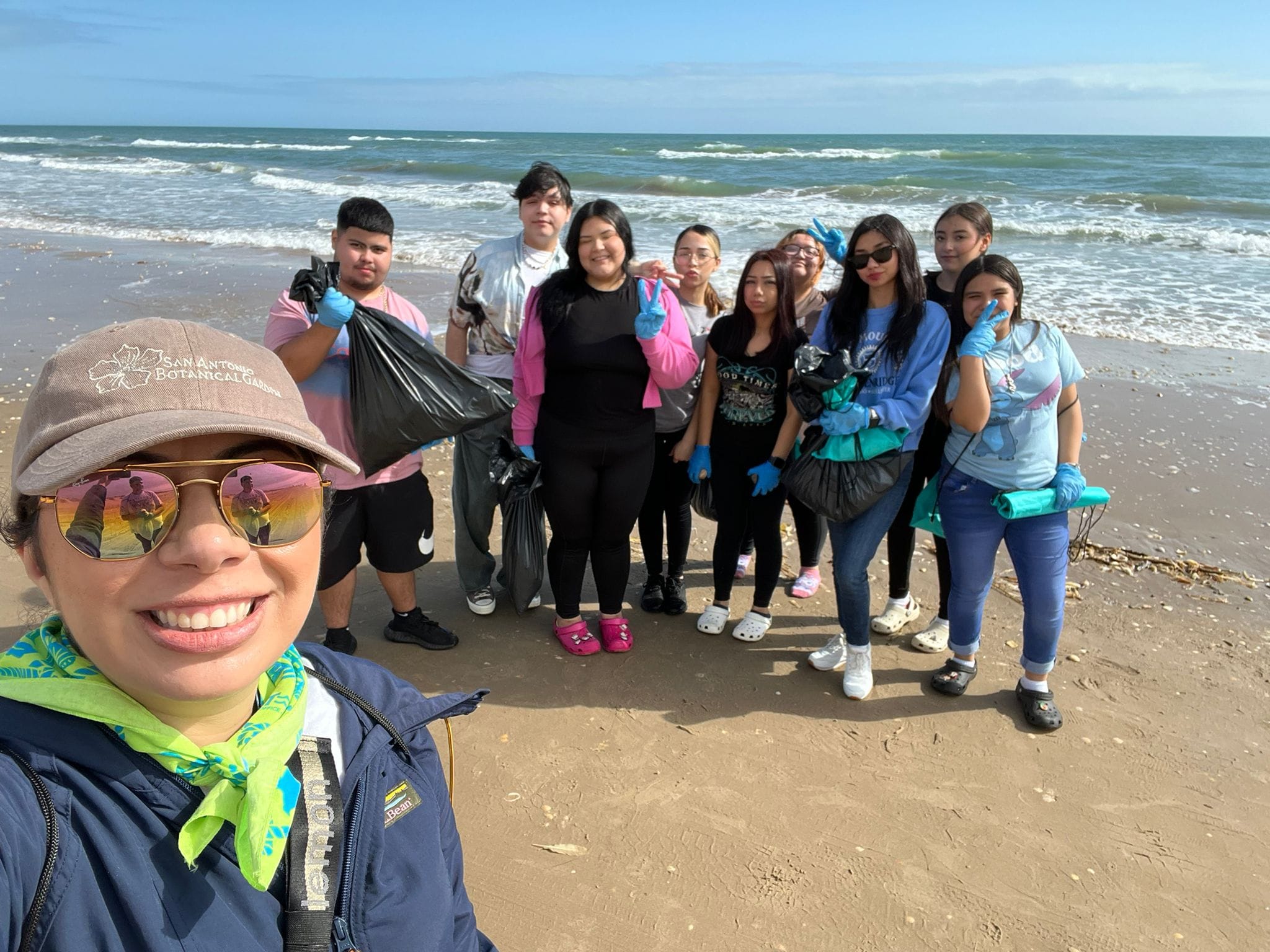 Brownsville Campus Participates in a Beach Clean Up